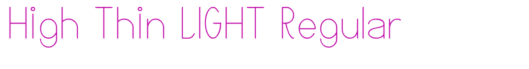 High Thin LIGHT Regular